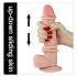 Lovetoy Sliding-Skin - dubbel-laags dildo - 21cm (natuurlijk)