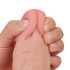 Lovetoy Sliding-Skin - dubbelwandige dildo - 23cm (natuurlijk)