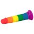 Lovetoy Prider - levensechte dildo - 19cm (regenboog)