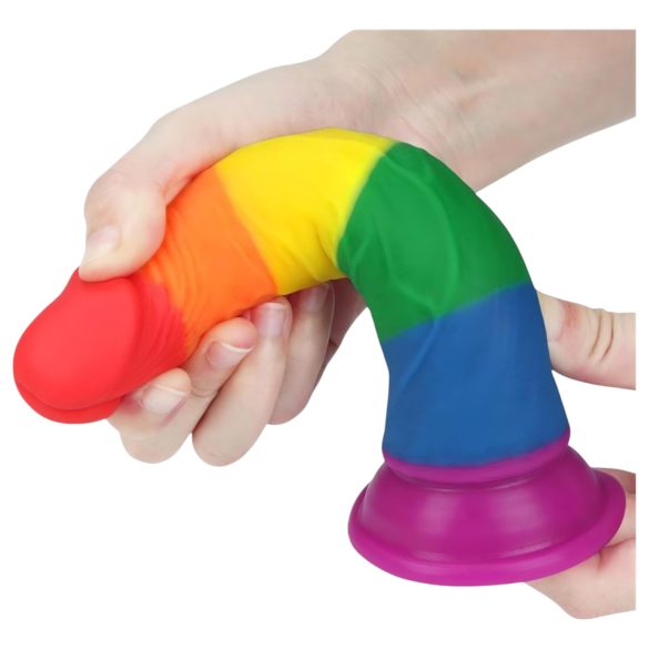 Lovetoy Prider - dildo realistisch - 19cm - regenboog