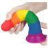 Lovetoy Prider - levensechte dildo - 19cm (regenboog)