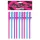 Lovetoy - realistische penis rietjes - roze/blauw/paars