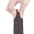 Lovetoy Sliding-Skin - dubbelwandige dildo - 18cm (bruin)