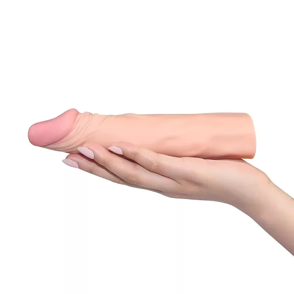 Lovetoy Pleasure X-tender - penismantel - 19cm - transparant