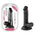 Mr. Rude - levensechte dildo met zuignap en ballen - 17cm (zwart)