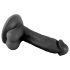 Mr. Rude - levensechte dildo met zuignap en ballen - 17cm (zwart)