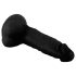 Mr. Rude - Zuignap, realistische dildo met testikels - 19cm (zwart)
