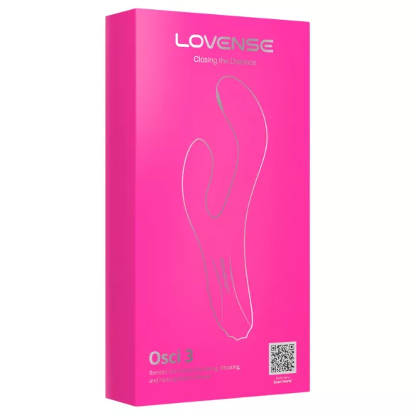 Lovense Osci 3 - rabbit vibrator - opzetstuk voor clitoris - siliconen roze