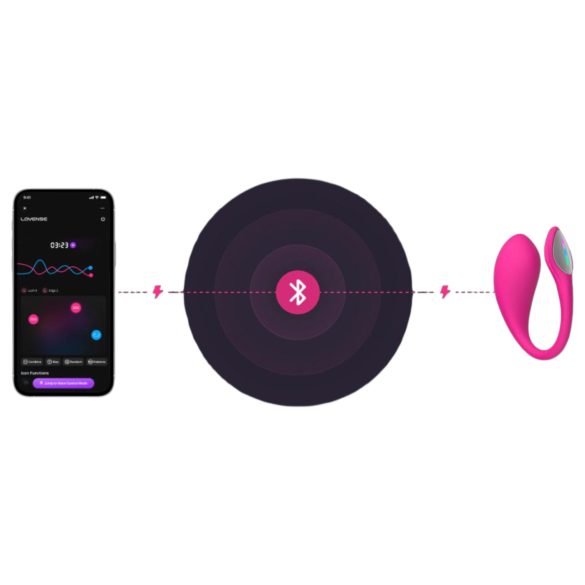 Lovense Lush 4 - vibratie-ei - app-gestuurd - siliconen - roze
