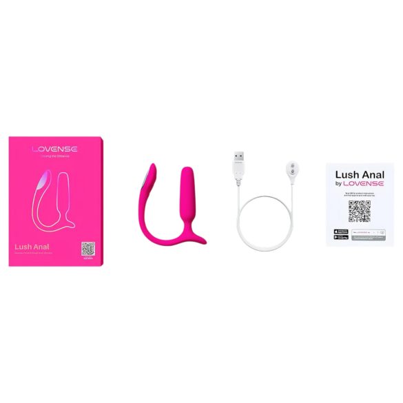 Lovense - anaal vibrator met app-bediening - siliconen - roze