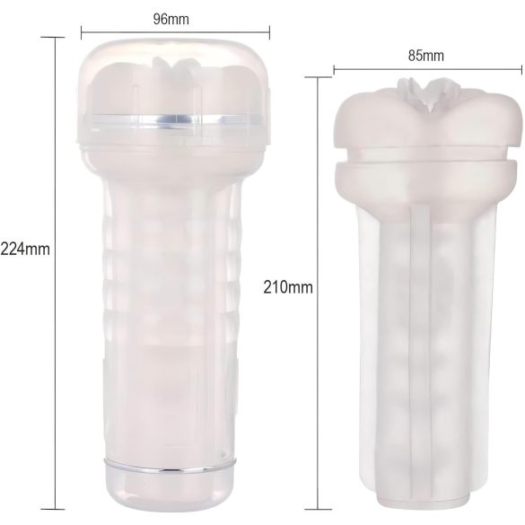 Tracy's Dog Crystal - realistische kunstvagina masturbator - transparant