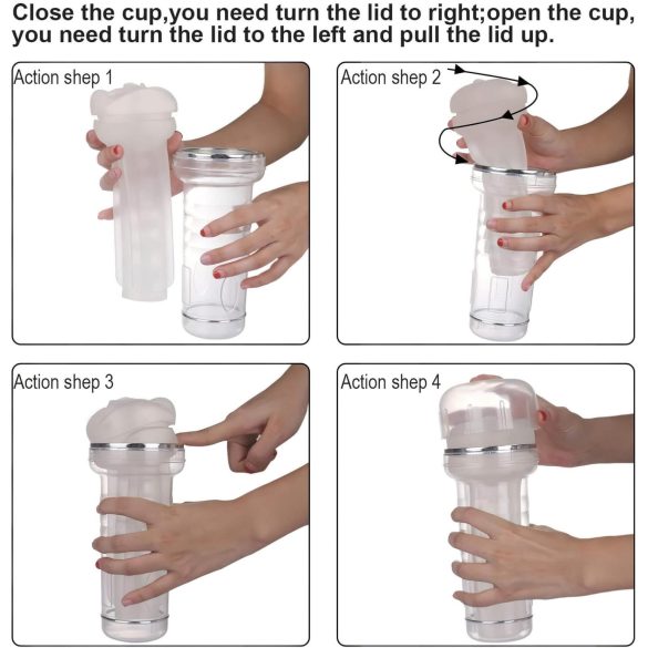 Tracy's Dog Crystal - realistische kunstvagina masturbator - transparant