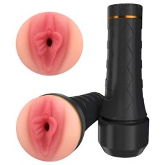   Tracy's Dog Cup - levensechte vagina masturbator (zwart-naturel)