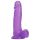 Tracy's Dog - dildo met zuignap en ballen - siliconen - paars - 20 cm