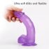 Tracy's Dog - dildo met zuignap en ballen - siliconen - paars - 20 cm