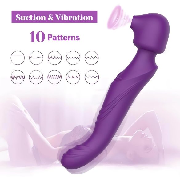 Tracy's Dog - wand vibrator - pulserend massage - siliconen - paars