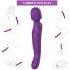 Tracy's Dog - wand vibrator - pulserend massage - siliconen - paars