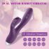 Tracy's Dog Rabbit - waterdichte vibrator met clitorisstimulator (paars)