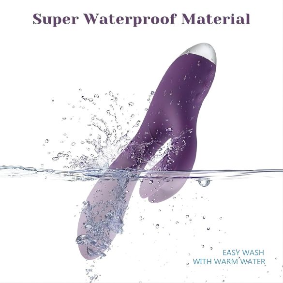 Tracy's Dog - rabbit vibrator met clitorisstimulator - waterdicht - paars