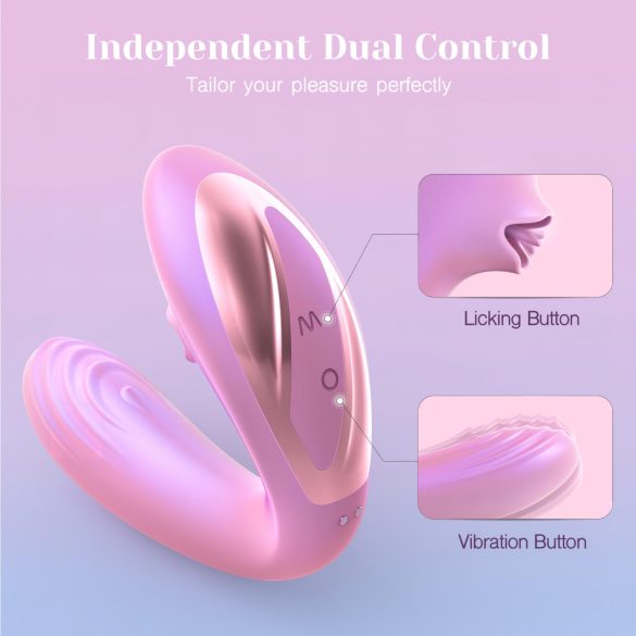 Tracy's Dog OG Lick - G-spot vibrator en clitoris stimulator - siliconen - roze