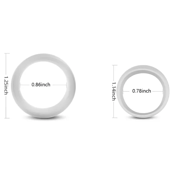 2in1 penistrainer en uitstelringen - siliconen - set van 2