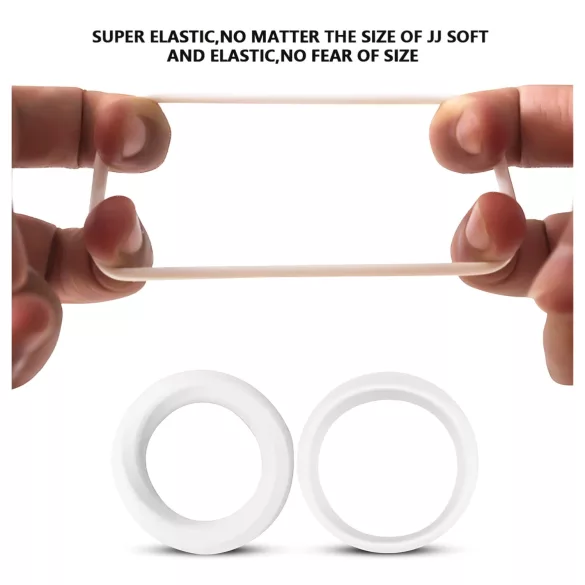 2in1 penistrainer en uitstelringen - siliconen - set van 2