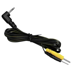  DG-LAB - elektrode­kabel van 2,5 mm jack naar 2 mm pinnen (zwart)