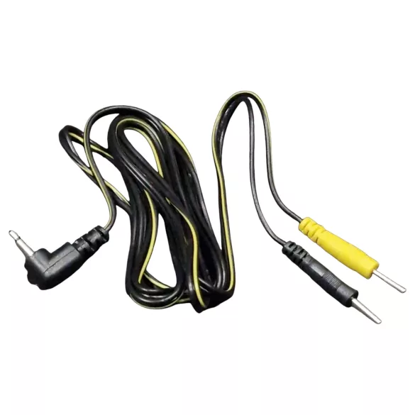 DG-LAB - elektrode­kabel van 2,5 mm jack naar 2 mm pinnen (zwart)