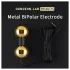 DG-LAB BiPolar B - bipolaire, zandloper‑vormige metalen elektrode (goud)