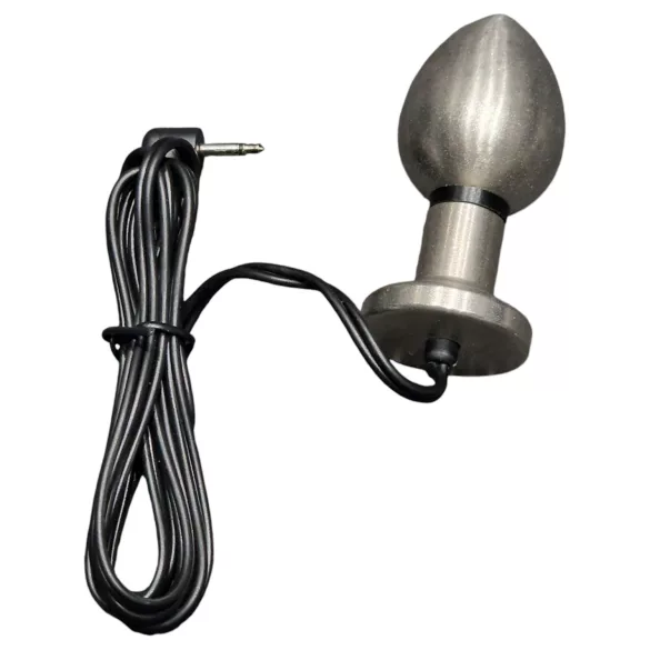DG-LAB Mat Staal - bipolaire stalen elektro-anale plug (zilver)
