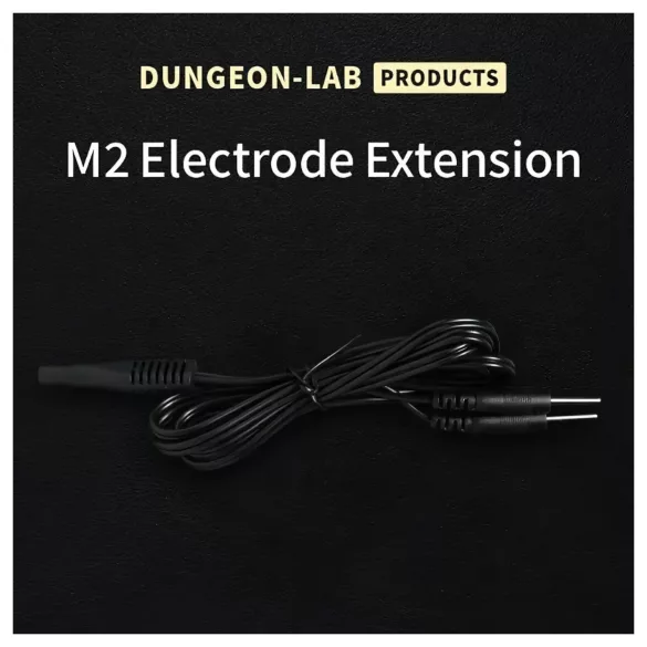 DG-LAB - 2 mm elektrode verleng- en splitkabel (zwart)