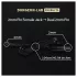 DG-LAB - 2 mm elektrode verleng- en splitkabel (zwart)