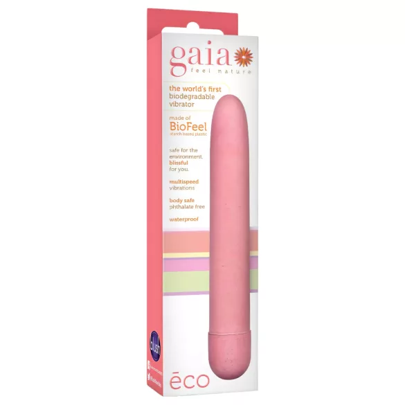 Gaia Eco L - vibrator - milieuvriendelijk - groot - roze