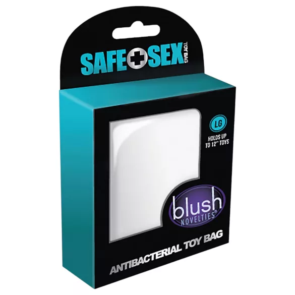 Safe Sex - antibacteriële opbergtas - discreet - wit - maat L