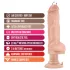 Blush Bad Boy - vibrator met piercings - 33cm - huidkleur