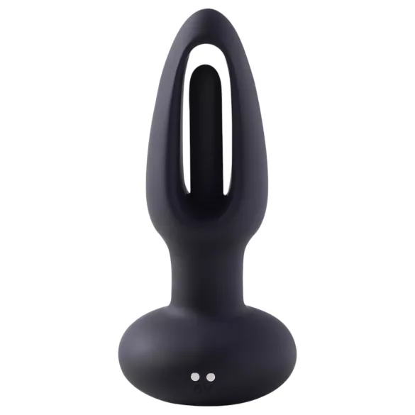 Honey Play Box Snuggy - anaal vibrator met tong - siliconen zwart