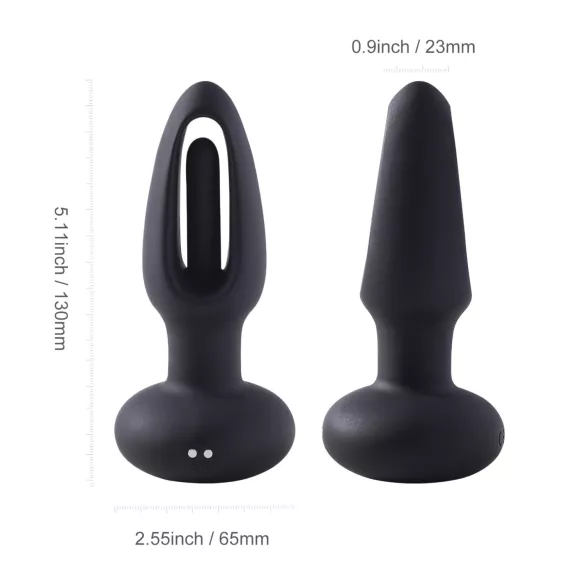 Honey Play Box Snuggy - anaal vibrator met tong - siliconen zwart