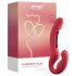 Honey Play Box Harmony Duo - duo draagbare vibrator met tong - rood