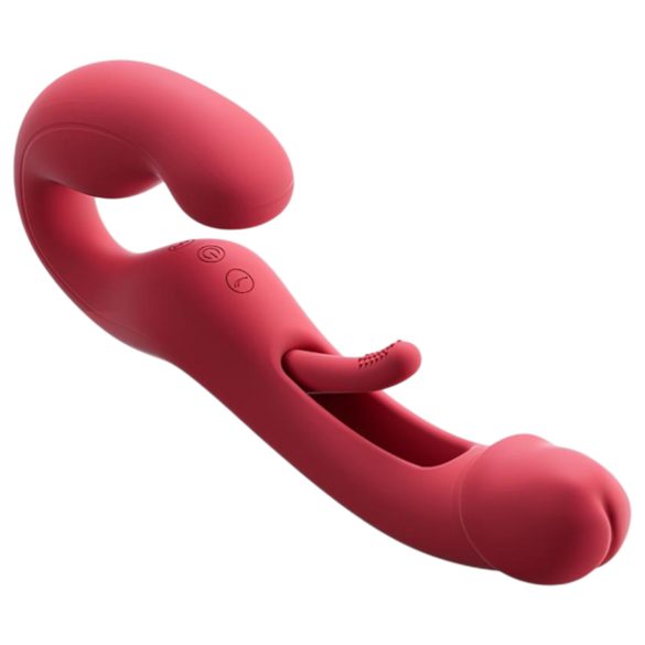 Honey Play Box Harmony Duo - duo draagbare vibrator met tong - rood