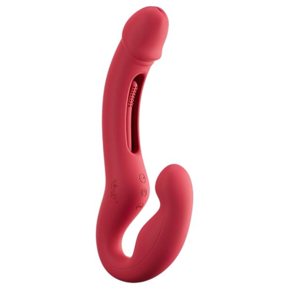 Honey Play Box Harmony Duo - duo draagbare vibrator met tong - rood