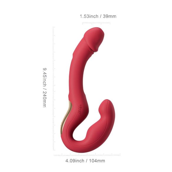 Honey Play Box Harmony Duo - duo draagbare vibrator met tong - rood