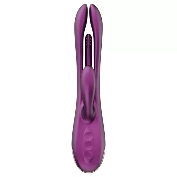 Honey Play Box Terri - vibrator met tong en clitorisstimulator - paars
