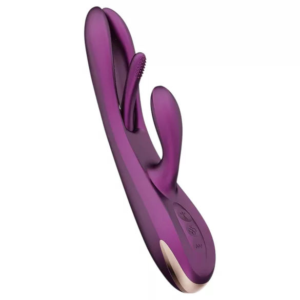 Honey Play Box Terri - vibrator met tong en clitorisstimulator - paars