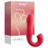 Honey Play Box Joi Thrust 2 - vibrator met thrustfunctie en likbeweging - rood