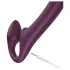 Honey Play Box Bliss - strap-on vibrator met roterende kralen - paars