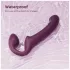 Honey Play Box Bliss - strap-on vibrator met roterende kralen - paars