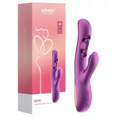   Honey Play Box Gem - slimme G-spot- en clitoristrillende vibrator met kralen (paars)