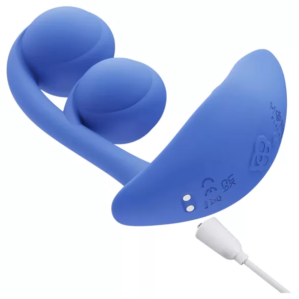 Honey Play Box Melody - vibrator met kralen en app - 2in1 - blauw