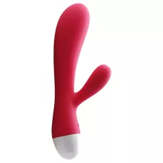   Cotoxo Dolphin & baby - vibrator met clitorisstimulator - oplaadbaar - rood