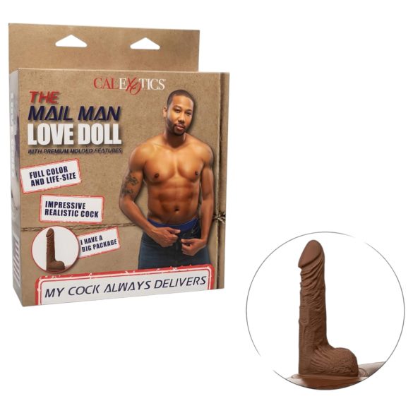 The Mail Man - opblaasbare man - sekspop - huidkleur